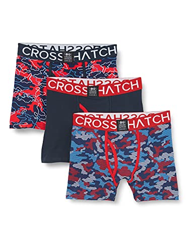 Crosshatch Herren Linamo Boxershorts, Samba Rot, S von Crosshatch