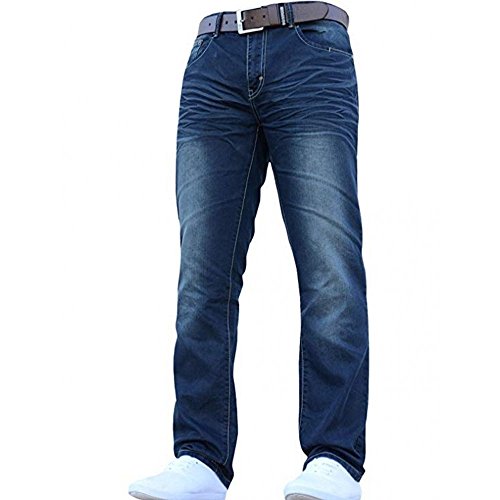 Crosshatch Herren New Farrow Straight Jeans, Mittlere Wäsche, 28 W/32 L von Crosshatch