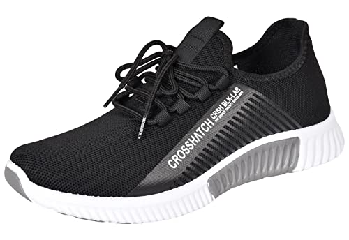 Crosshatch Herren Rideout Sneaker, Schwarzer Nimbus, 45 EU von Crosshatch
