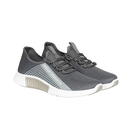 Crosshatch Herren Rideout Sneaker, Grau Nimbus, 42 2/3 EU von Crosshatch