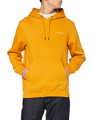 Crosshatch Herren Traymax Haube Sweatshirt, Marineblau/Senf, S von Crosshatch