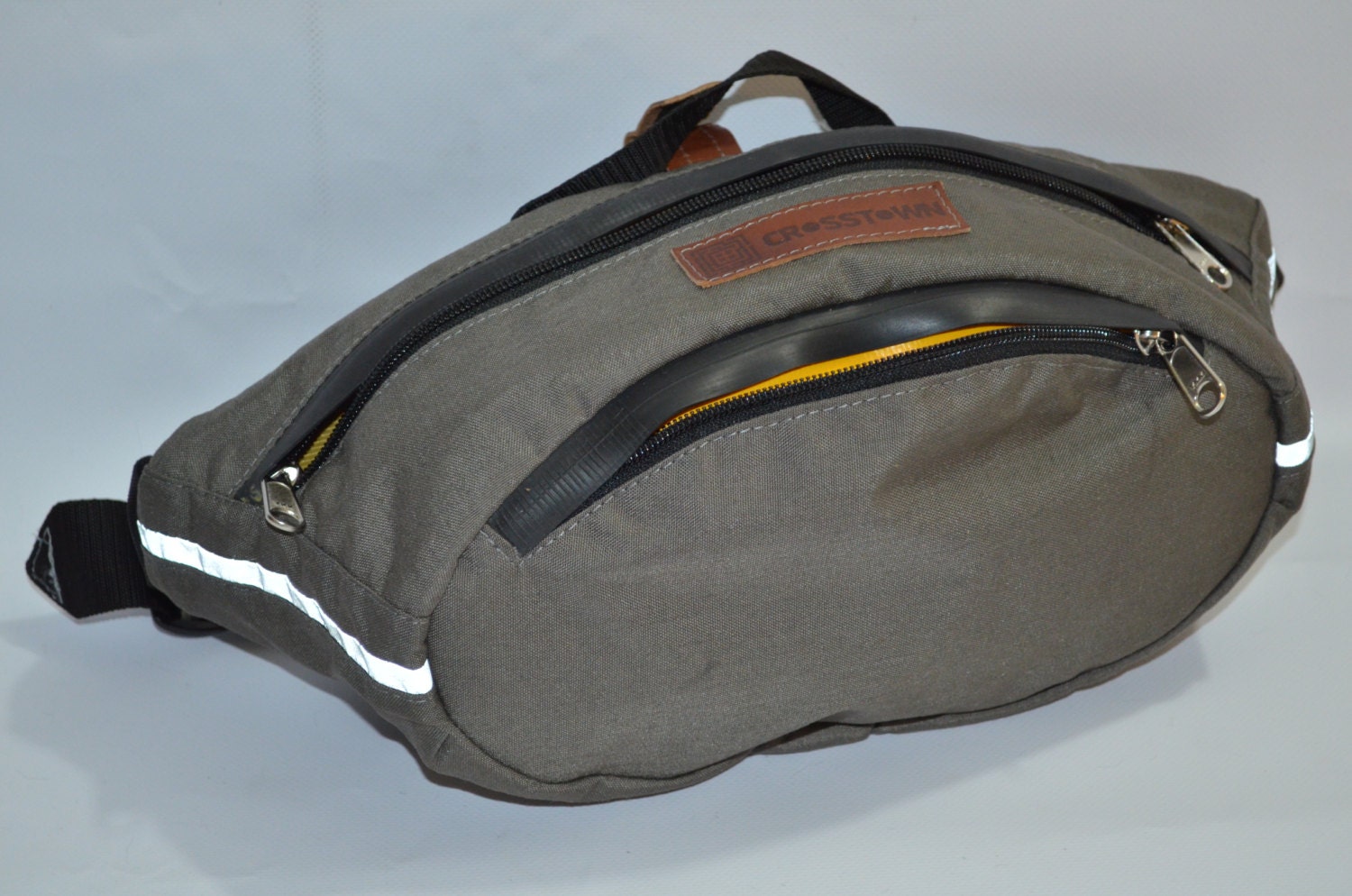 Olivgraue Cordura Bauchtasche U-Verschlusshalter, Motorradtasche Olivgraue Cordura Bauchtasche U-Verschlusshalter, Motorradtasche von Crosstownbags