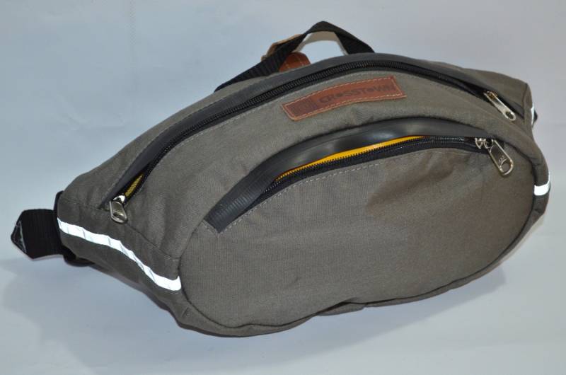 Olivgraue Cordura Bauchtasche U-Verschlusshalter, Motorradtasche Olivgraue Cordura Bauchtasche U-Verschlusshalter, Motorradtasche von Crosstownbags