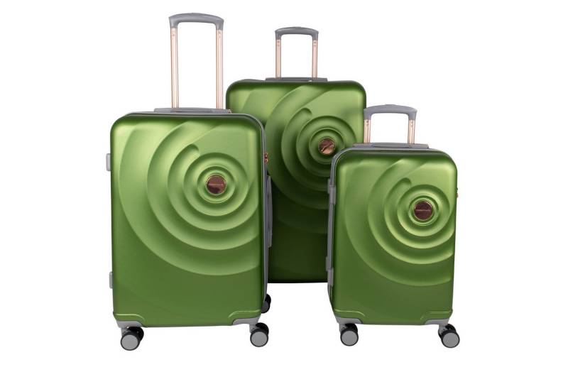 Crosstravel Kofferset Amy, 4 Rollen, (3 tlg., Hartschalen Trolley-Set), Robuste Hartschale mit TSA-Schloss und Wasserabweisender Oberfläche von Crosstravel