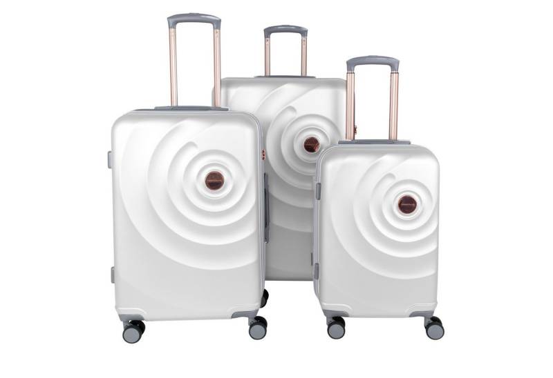 Crosstravel Kofferset Amy, 4 Rollen, (3 tlg., Hartschalen Trolley-Set), Robuste Hartschale mit TSA-Schloss und Wasserabweisender Oberfläche von Crosstravel