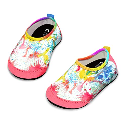 Crova Kinder Badeschuhe Strandschuhe Baby Wasserschuhe Schwimmschuhe rutschfest Schnelltrocknende Aquaschuhe Barfußschuhe Mädchen Junge von Crova