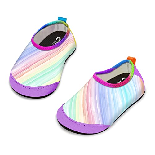 Crova Kinder Badeschuhe Strandschuhe Baby Wasserschuhe Schwimmschuhe rutschfest Schnelltrocknende Aquaschuhe Barfußschuhe Mädchen Junge von Crova