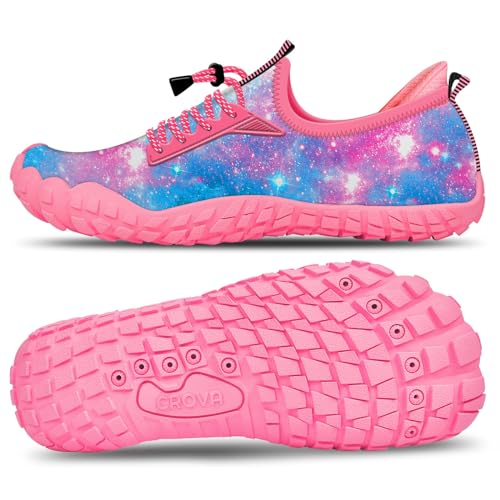 Crova Kinder Wasserschuhe Jungen Mädchen Strandschuhe Schwimmschuhe barfußschuhe Pool rutschfest Badeschuhe von Crova