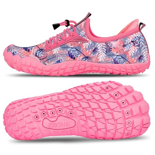 Crova Kinder Wasserschuhe Jungen Mädchen Strandschuhe Schwimmschuhe barfußschuhe Pool rutschfest Badeschuhe von Crova