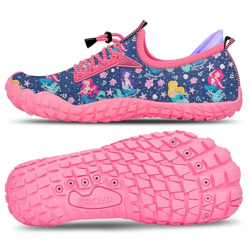 Crova Kinder Wasserschuhe Jungen Mädchen Strandschuhe Schwimmschuhe barfußschuhe Pool rutschfest Badeschuhe von Crova