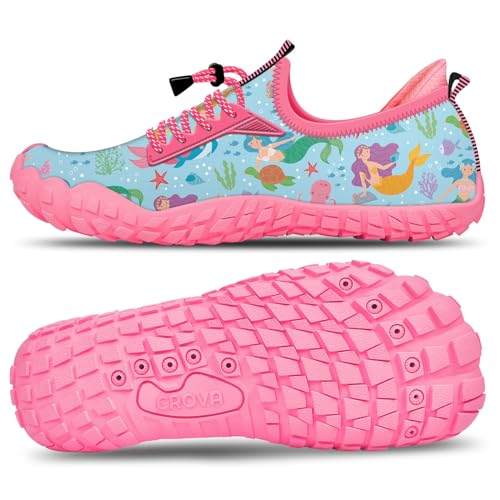 Crova Kinder Wasserschuhe Jungen Mädchen Strandschuhe Schwimmschuhe barfußschuhe Pool rutschfest Badeschuhe von Crova