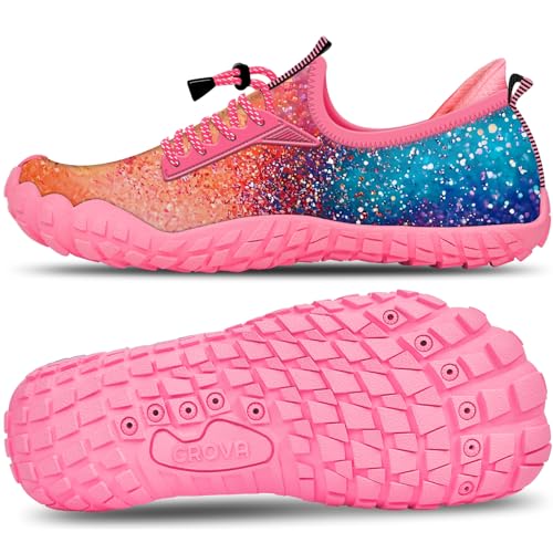 Crova Kinder Wasserschuhe Jungen Mädchen Strandschuhe Schwimmschuhe barfußschuhe Pool rutschfest Badeschuhe von Crova