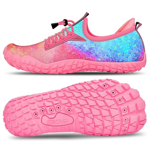 Crova Kinder Wasserschuhe Jungen Mädchen Strandschuhe Schwimmschuhe barfußschuhe Pool rutschfest Badeschuhe von Crova