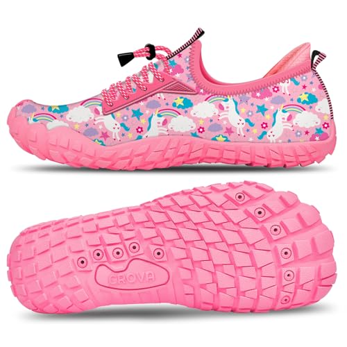 Crova Kinder Wasserschuhe Jungen Mädchen Strandschuhe Schwimmschuhe barfußschuhe Pool rutschfest Badeschuhe von Crova