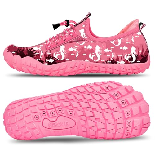 Crova Kinder Wasserschuhe Jungen Mädchen Strandschuhe Schwimmschuhe barfußschuhe Pool rutschfest Badeschuhe von Crova