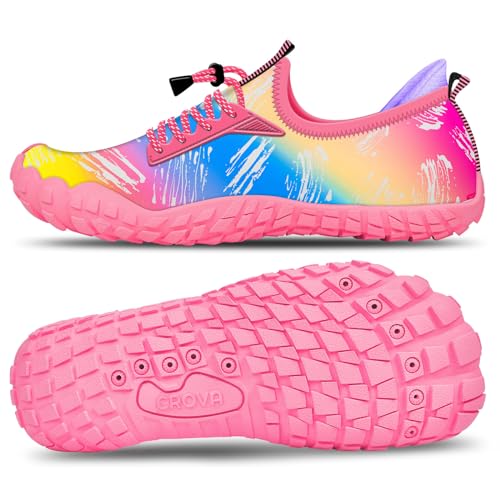 Crova Kinder Wasserschuhe Jungen Mädchen Strandschuhe Schwimmschuhe barfußschuhe Pool rutschfest Badeschuhe von Crova