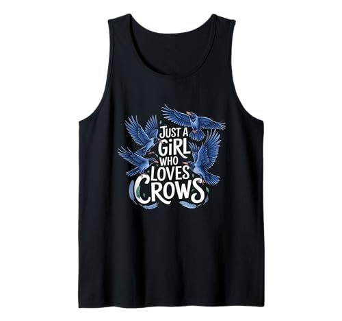 Nur EIN Mädchen, das Krähen liebt, Vogelfrauen, Krähen- und Rabenliebhaber Tank Top Nur EIN Mädchen, das Krähen liebt, Vogelfrauen, Krähen- und Rabenliebhaber Tank Top von Crow Lover's Delight for Bird Enthusiasts