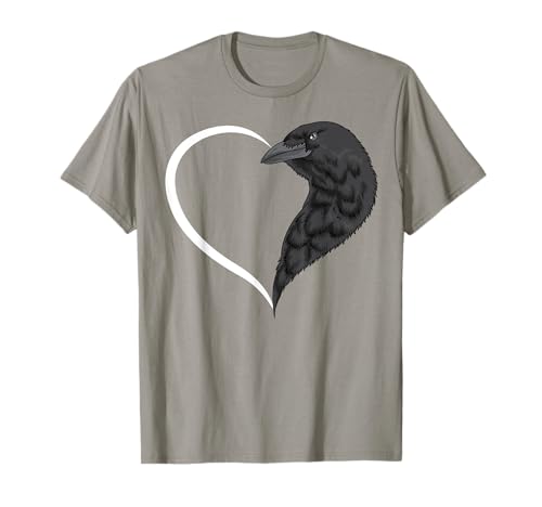 Crow T-Shirts für Frauen Mädchen Kinder Krähe T-Shirt Herz T-Shirt von Crow T Shirt & Tees Co