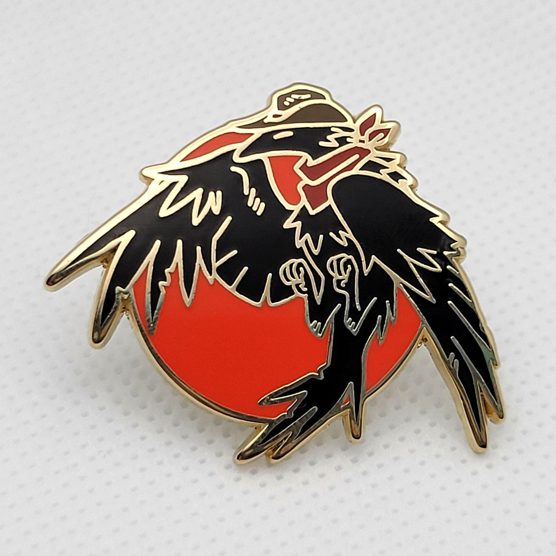 Crow Cowboy "Yeecaw" Emaille Pin Crow Cowboy "Yeecaw" Emaille Pin von CrowCouncil