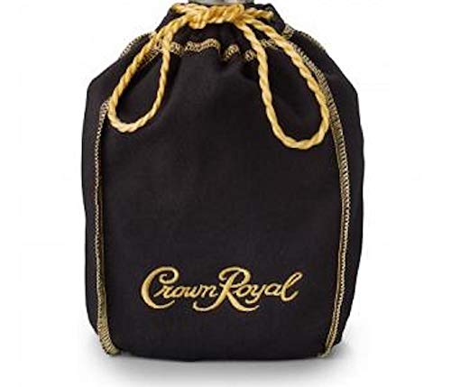 Crown Royal Schwarze Tasche mit goldfarbenem Kordelzug, Geschenktasche, Shiftboot, Tragewürfel oder Spielstoff zum Nähen Crown Royal Schwarze Tasche mit goldfarbenem Kordelzug, Geschenktasche, Shiftboot, Tragewürfel oder Spielstoff zum Nähen von Crown Royal