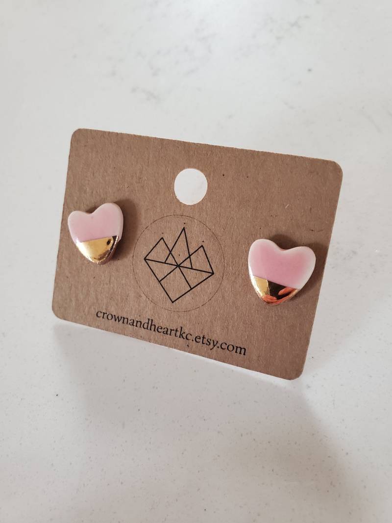 Herz Ohrstecker Made To Order Herz Ohrstecker Made To Order von CrownAndHeartKC