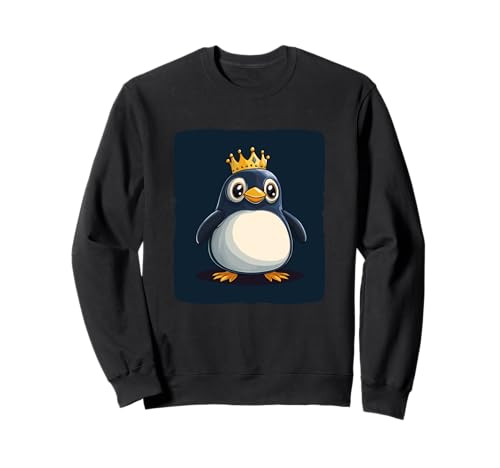 Pinguin in Krone für eine witzige Stimmung für Erwachsene und Kinder Sweatshirt Pinguin in Krone für eine witzige Stimmung für Erwachsene und Kinder Sweatshirt von Crowned Penguin