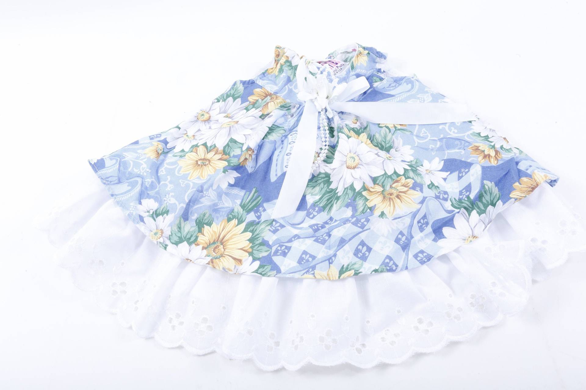 90Er, Spitze, Blau, Babykleid, Sonnenblumen, Säuglingskleid, 3-5 cm, Blumenmuster, Weiße Honigbiene, Kleidung, Outfit, Vintage - 20-01-30 90Er, Spitze, Blau, Babykleid, Sonnenblumen, Säuglingskleid, 3-5 cm, Blumenmuster, Weiße Honigbiene, Kleidung, Outfit, Vintage - 20-01-30 von CrownedInVintage
