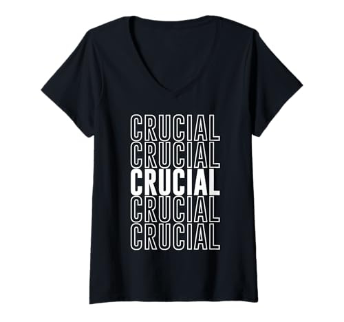 Damen Entscheidend T-Shirt mit V-Ausschnitt Damen Entscheidend T-Shirt mit V-Ausschnitt von Crucial Apparel
