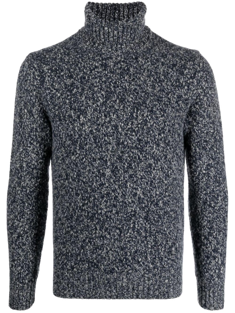 Cruciani Melierter Rollkragenpullover - Blau von Cruciani