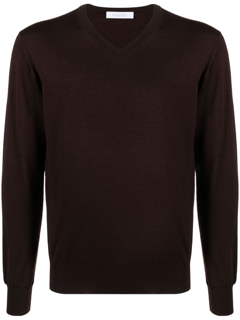 Cruciani Pullover mit V-Ausschnitt - Braun von Cruciani