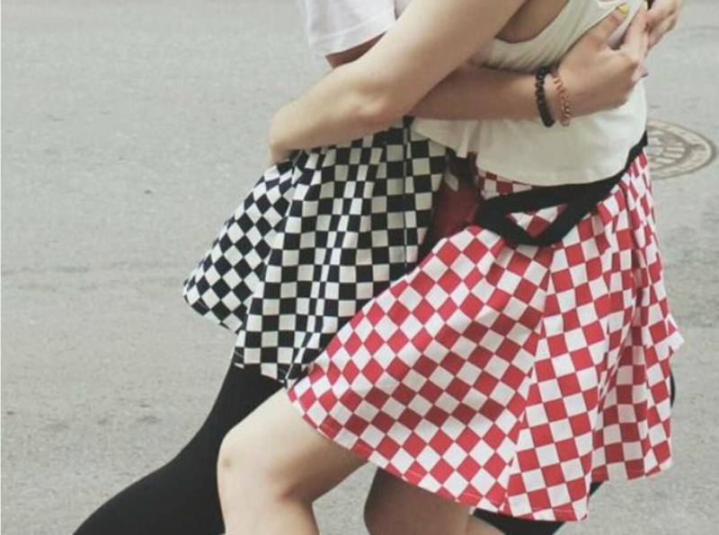 Karierter Skaterrock, Karierter High Waist Mod Ska Rock Aus Baumwolle, Knie Oder Mini Faltenrock Mit Taschen, Plus Größen Verfügbar von CruelCandy