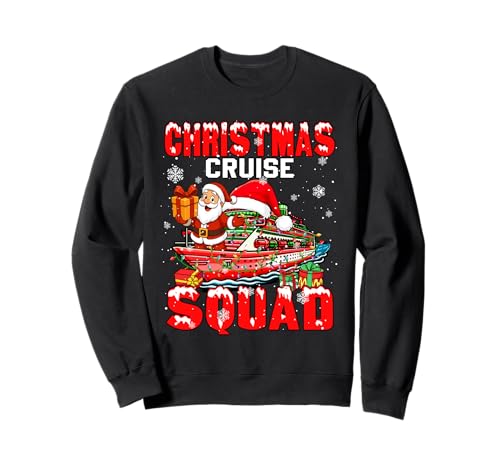 Cruise Squad Christmas Santa Cruise Ship Captain Lover Kids Sweatshirt von Cruise Ship Christmas Costume