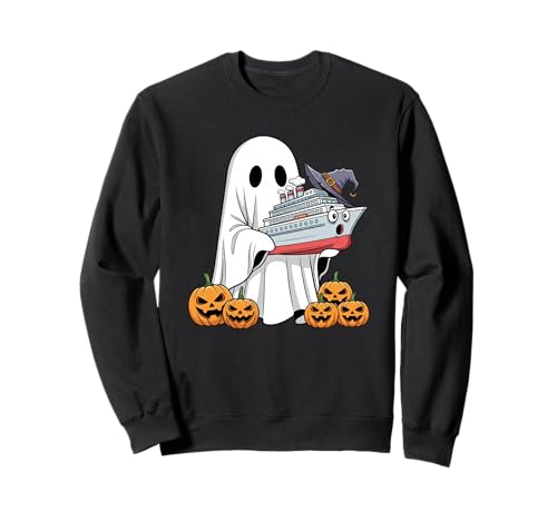 Lustiger Geist Kreuzfahrtschiff Kürbis Halloween Kinder Herren Damen Sweatshirt Lustiger Geist Kreuzfahrtschiff Kürbis Halloween Kinder Herren Damen Sweatshirt von Cruise Ship Lovers Cute Halloween Outfits Boy Girl