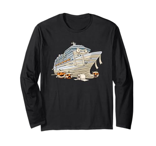 Lustiges Kreuzfahrtschiff Mama Kürbis Halloween Kinder Herren Damen Langarmshirt Lustiges Kreuzfahrtschiff Mama Kürbis Halloween Kinder Herren Damen Langarmshirt von Cruise Ship Lovers Cute Halloween Outfits Boy Girl