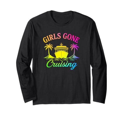 Cruising Girls Gone Tropical Vacation Lustige Kreuzfahrt-Grafik Langarmshirt Cruising Girls Gone Tropical Vacation Lustige Kreuzfahrt-Grafik Langarmshirt von Cruising Girls Trip Vacation Boat Palm Island