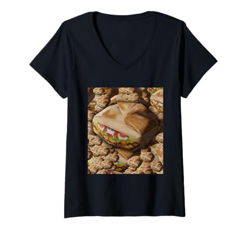 Damen Casa Wrap T-Shirt mit V-Ausschnitt Damen Casa Wrap T-Shirt mit V-Ausschnitt von CrunchMakers