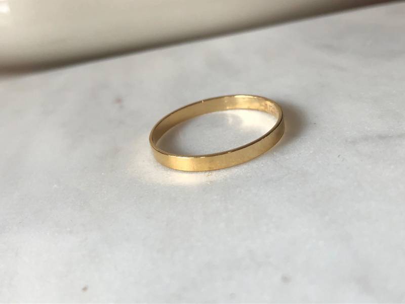 14K Gold Filled Flachband 14K Gold Filled Flachband von CrushLane