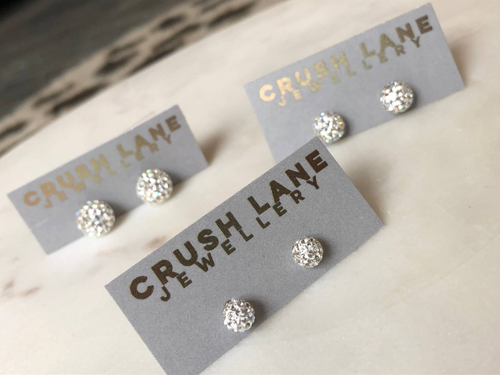 Kristallkugel Ohrstecker Kristallkugel Ohrstecker von CrushLane