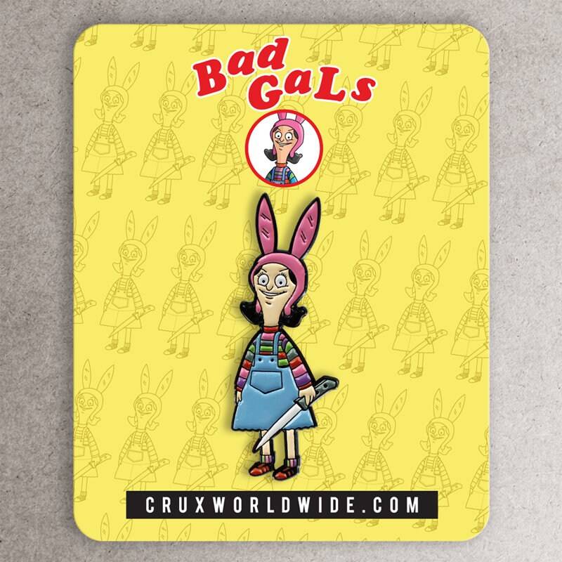 Bad Gals Puppe Emaille Pin von Cruxworldwide