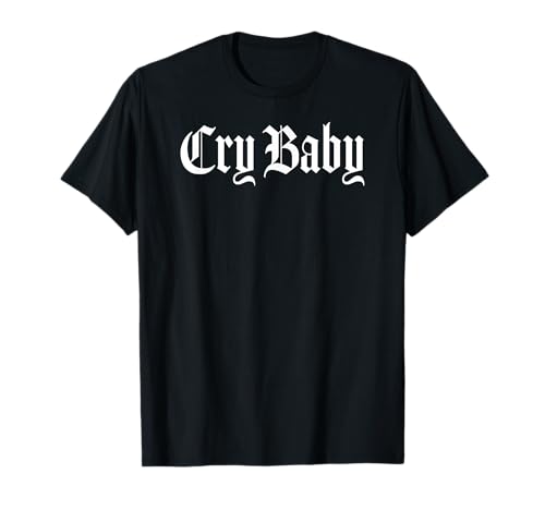CRY BABY Altes englisches Design T-Shirt von Cry Baby Old English Design Studio