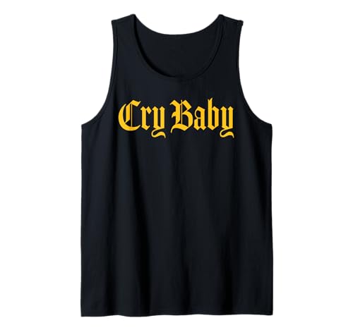 CRY BABY Altes englisches Design Tank Top von Cry Baby Old English Design Studio