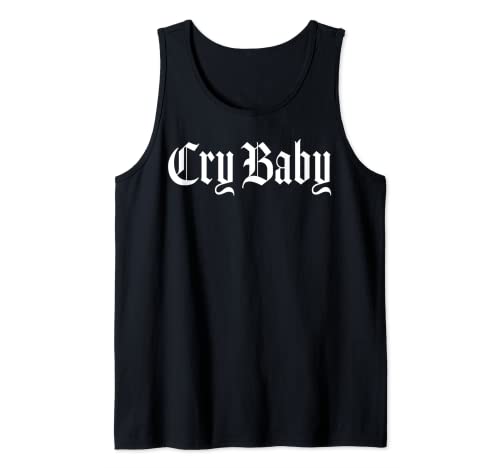 CRY BABY Altes englisches Design Tank Top von Cry Baby Old English Design Studio