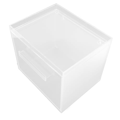 Cryfokt Vorratsbehälter mit Gesichtstuch, Acryl -Wandmontage Transparentes Gesicht Handtuch Aufbewahrungsbox mit Nicht -Slip Matte für Badezimmer von Cryfokt