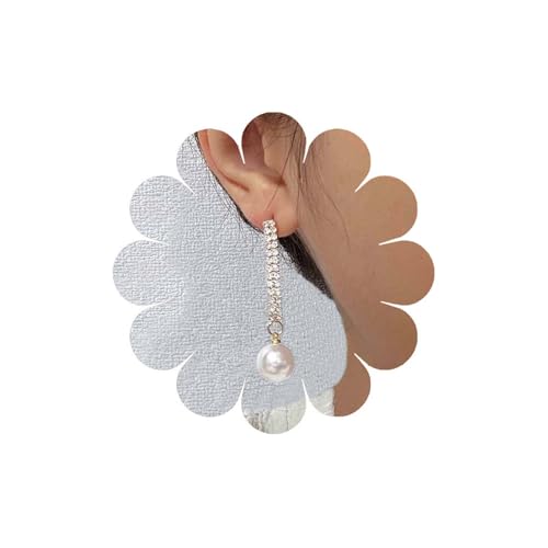 Crymystal Bohemian Perlen Anhänger Ohrringe Kristallstreifen Ohrringe Goldfarbene Perlenohrringe J Schmuck Geschenke für Damen und Teenager Crymystal Bohemian Perlen Anhänger Ohrringe Kristallstreifen Ohrringe Goldfarbene Perlenohrringe J Schmuck Geschenke für Damen und Teenager von Crymystal
