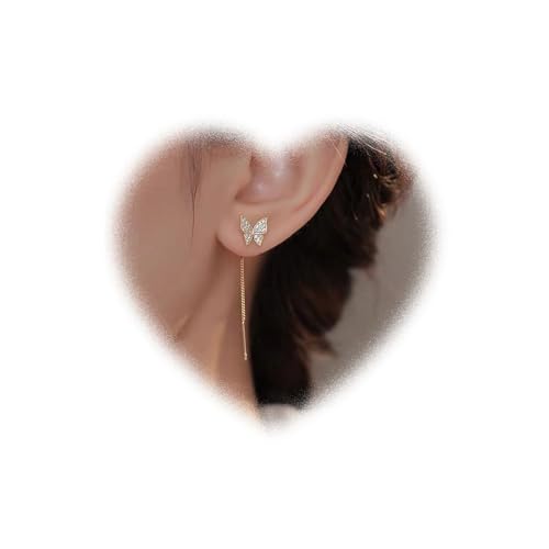Crymystal Bohemian Kristall Schmetterling Ohrringe Schmetterling Linear Drop Ohrringe Lange Gewindete Ohrring Schmuck Damen Crymystal Bohemian Kristall Schmetterling Ohrringe Schmetterling Linear Drop Ohrringe Lange Gewindete Ohrring Schmuck Damen von Crymystal
