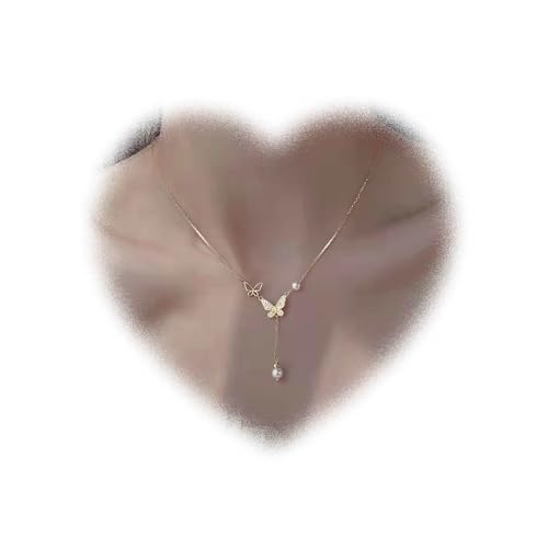 Crymystal Boho Schichten Tränentropfen Anhänger Halskette Metallic Tränentropfen Halskette Kette Gold Minimal Halskette Schmuck für Frauen und Teenager Geschenke (Gold) von Crymystal