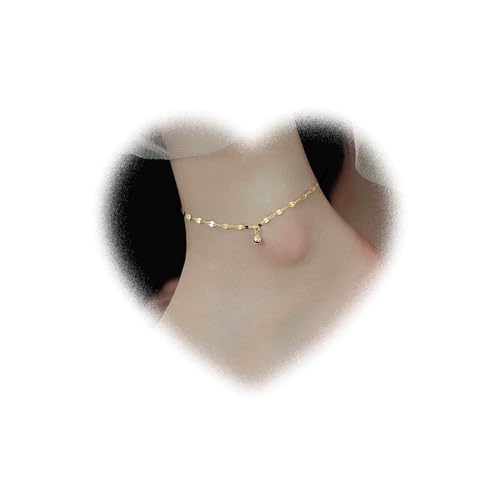 Crymystal Bohemian Style Transfer Perlen Anhänger Frauen Fußkettchen Gold Perlen Fußkettchen Armband Quaste Kettchen Fußkettchen Frauen Schmuck Geschenke (Gold) von Crymystal