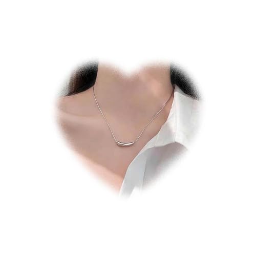 Crymystal Vintage Auberginen Halskette Boho Auberginen Anhänger Halskette Kette Silber feine Kette Halskette Auberginen Schlüsselbein Halskette Schmuck geeignet für Frauen Geschenke von Crymystal