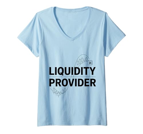 Damen Liquiditätsanbieter Lustiger Crypto Trader T-Shirt mit V-Ausschnitt Damen Liquiditätsanbieter Lustiger Crypto Trader T-Shirt mit V-Ausschnitt von Crypto Trader Gifts & Tees