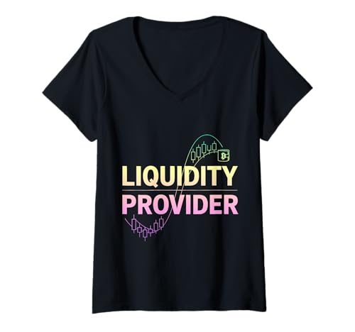 Damen Liquiditätsanbieter Lustiger Crypto Trader T-Shirt mit V-Ausschnitt Damen Liquiditätsanbieter Lustiger Crypto Trader T-Shirt mit V-Ausschnitt von Crypto Trader Gifts & Tees